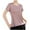 Pink, variant on AherBiu Workout Tops for Women Lightweight Quick-Dry Crewneck Short Sleeve Tshirt Activewear Athletic Tees