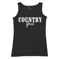 thumbnail image 5 of Country Girl Logo Women's Tank Top Minimalistic Western Style Rodeo Southern Pride Cowgirl Queen Rustic Farm Gift, 5 of 7
