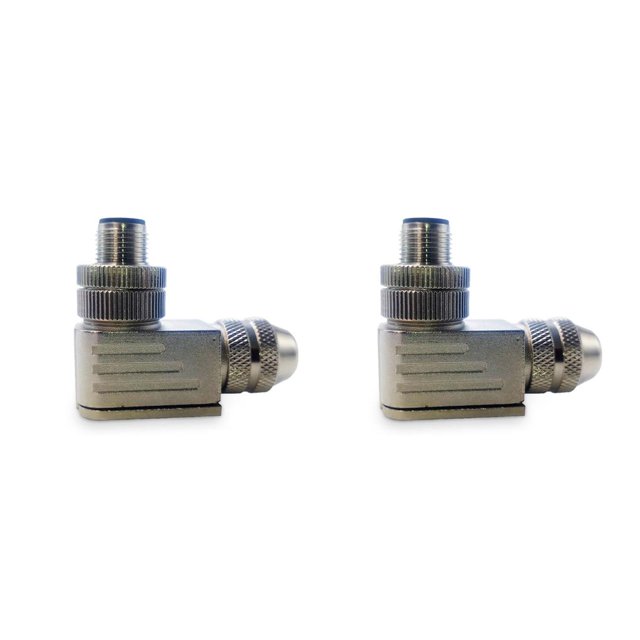 Riwesomey Conector de aviación en forma de L de 8 núcleos Conectores de tráfico ferroviario aislantes Type1 NO1