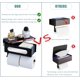 thumbnail image 4 of Portarrollos de papel higiénico con estante, dispensador de toallitas y almacenamiento, portarrollos de papel higiénico negro para montaje en pared de baño, soporte para pañuelos de doble, 4 of 5