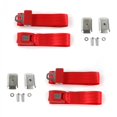 thumbnail image 1 of Standard 2 Point Red Lap Bucket Seat Belt Kit with Bracketry for Chevy II 1966-1967 - 2 Belts, 1 of 1