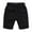 Black-Shorts, variant on SILVERCELL 2-10Y Boys Girls Casual Cotton Shorts Toddler Kids Solid Color Half Pants (Without Drawstring)