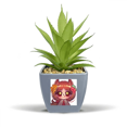 thumbnail image 1 of Écureuil en Chaîne Fleur Faux Ananas Pot de Fleurs Vase Mini Décor, 1 of 3