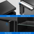 thumbnail image 6 of Dextrus LED TV Stand Entertainment Center with Power Outlets for 55/60/65 inch TVs, Black, 6 of 6