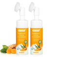 thumbnail image 1 of Joanssore 2 piezas de limpiador facial de cúrcuma, lavado de cara de cúrcuma, limpiador espumoso de cúrcuma, lavado de cara espumoso, lavado de cara de cúrcuma, lavado de cara, limpiador facial, limpi, 1 of 5