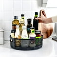 thumbnail image 2 of Non-Slip Rotating Spice Rack Seasoning Bathroom Storage Tray Table Top Pantry Makeup Organizer -, 2 of 8