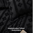 thumbnail image 3 of Juego de edredón Bedsure King, 305 x 249 cm, bordado bohemio negro, 3 of 8