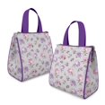 thumbnail image 2 of Pioneer Flower Floral Print Pattern Insulated Lunch Bag for Women & Adults,Large Portable Soft Cooler Lunch Bag,Thermal Food Storage Tote with Pearl Cotton,8.66L,8.75x5.75x9.5 Inch, 2 of 6