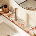 thumbnail image 2 of Yayeee Faucet Mat for Kitchen Sink 30" Diatomite Long Splash Guard Pad, Orange Starfish, 2 Pack, 2 of 7