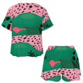 thumbnail image 3 of Leopard Print Pattern Pajama Set for Women 2 Piece Sleepwear Loungewear Short Sleeve, 3 of 7