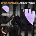 thumbnail image 3 of Guantes de gimnasio Sunnex Fingerless para mujeres de levantamiento de pesas, 3 of 7