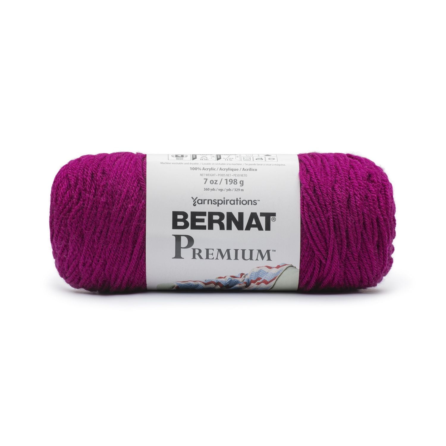 Bernat® Fil Premium™, Acrylique #4 Moyen, 7oz/198g