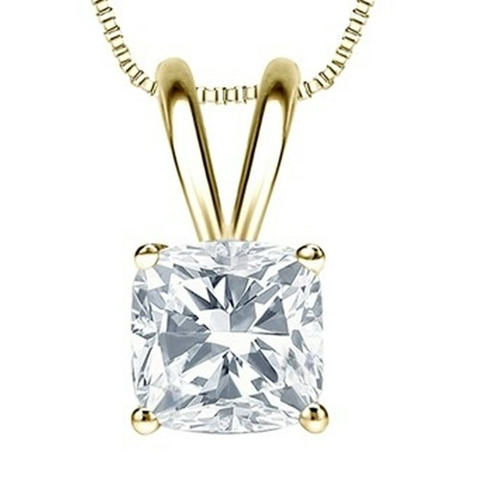 Diamond Essence Diamond Essence Pendant with Cushion Cut Stone