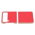 thumbnail image 3 of Funda de cuero plegable para teléfono, resistente a los arañazos, ajuste perfecto, funda protectora para teléfono Samsung Galaxy Z Flip4, color rojo, 3 of 12