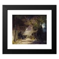 thumbnail image 2 of Carl Spitzweg 14x12 Black Modern Framed Museum Art Print Titled - The Hermit in Front of His Retreat (1844), 2 of 5
