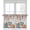 Gray Orange Blue, variant on Orange Pumpkin Tier Curtain 36 Inch Tier for Bathroom for Window Treatment Home Decor Decorative