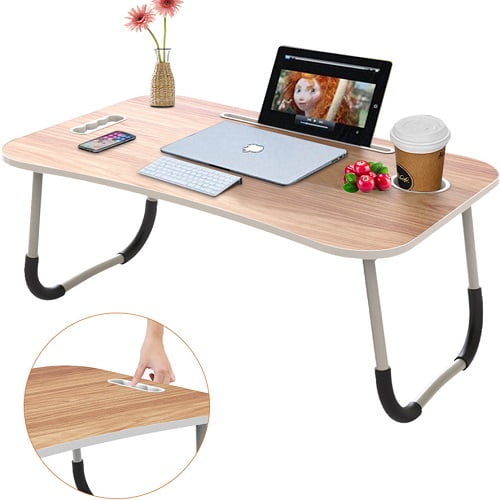 Portable Laptop Desk with Ipad Slots Folding Small Desk Dormitory TableEating Breakfast Reading Book Burlywood Working,Watching Movie on Bed/Couch/Sofa Laptop Desk Foldable Laptop Desk Bed Tray Portable Laptop Desk with Ipad Slots Folding Small Desk Dormitory TableEating Breakfast Reading Book Burlywood Working,Watching Movie on Bed/Couch/Sofa Laptop Desk Foldable Laptop Desk Bed Tray