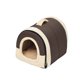 thumbnail image 1 of Methold Cojín plegable para cama de mascotas, alfombrilla cálida para perros y gatos, almohadilla para dormir, casa nido Perchas para gatos marrón clásico L, 1 of 5