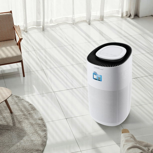 Air Purifier for Home Bedroom, Dual H13 HEPA Filters with