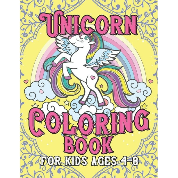 unicorn coloring book for kids ages 48  coloring book gifts for girls  kids with unicorns collection paperback