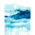 thumbnail image 2 of Harper, Ethan 19x24 White Modern Wood Framed Museum Art Print Titled - Blue Currents I, 2 of 4