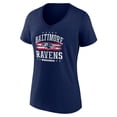 thumbnail image 2 of Women's Navy Baltimore Ravens Americana Team V-Neck T-Shirt, 2 of 3
