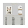 thumbnail image 3 of WFSposter Bunny Rabbit Canvas Wall Art Cute Animal Paintings Watercolor Rabbit Print Flower Crown Animal Nursery Wall Art Cute Bunny Poster Animal Artwork for Girl Nursery Easter Bunny Pictures, 3 of 7