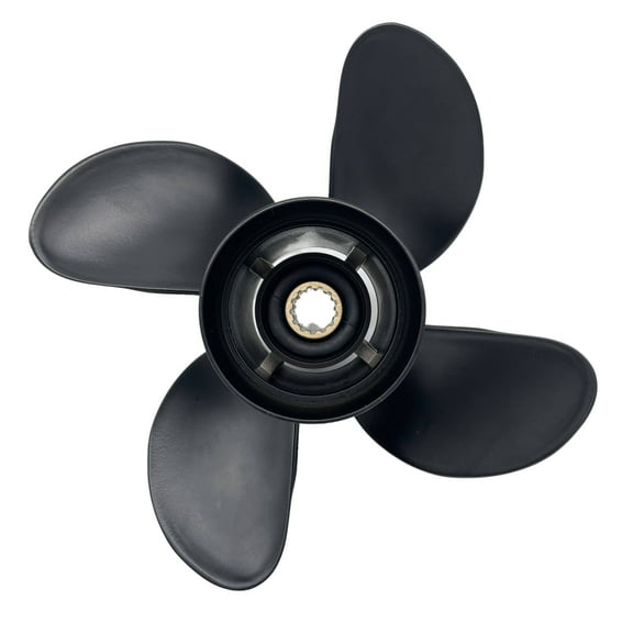 Propeller 10 3/8x14 for HONDA Outboard 3 Blades Aluminum Prop 13 Tooth RH 10.38x14