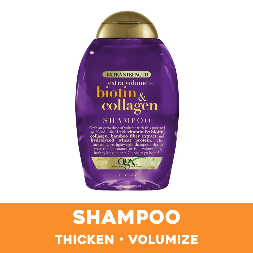 OGX Thick & Full + Biotin & Collagen Extra Strength Volumizing Shampoo with Vitamin B7