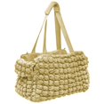 thumbnail image 1 of Pet Life 'Bubble Vogue' Porta mascotas de diseñador de moda ultra-felpa - Talla única / Amarillo Pet Life B102GD, 1 of 1
