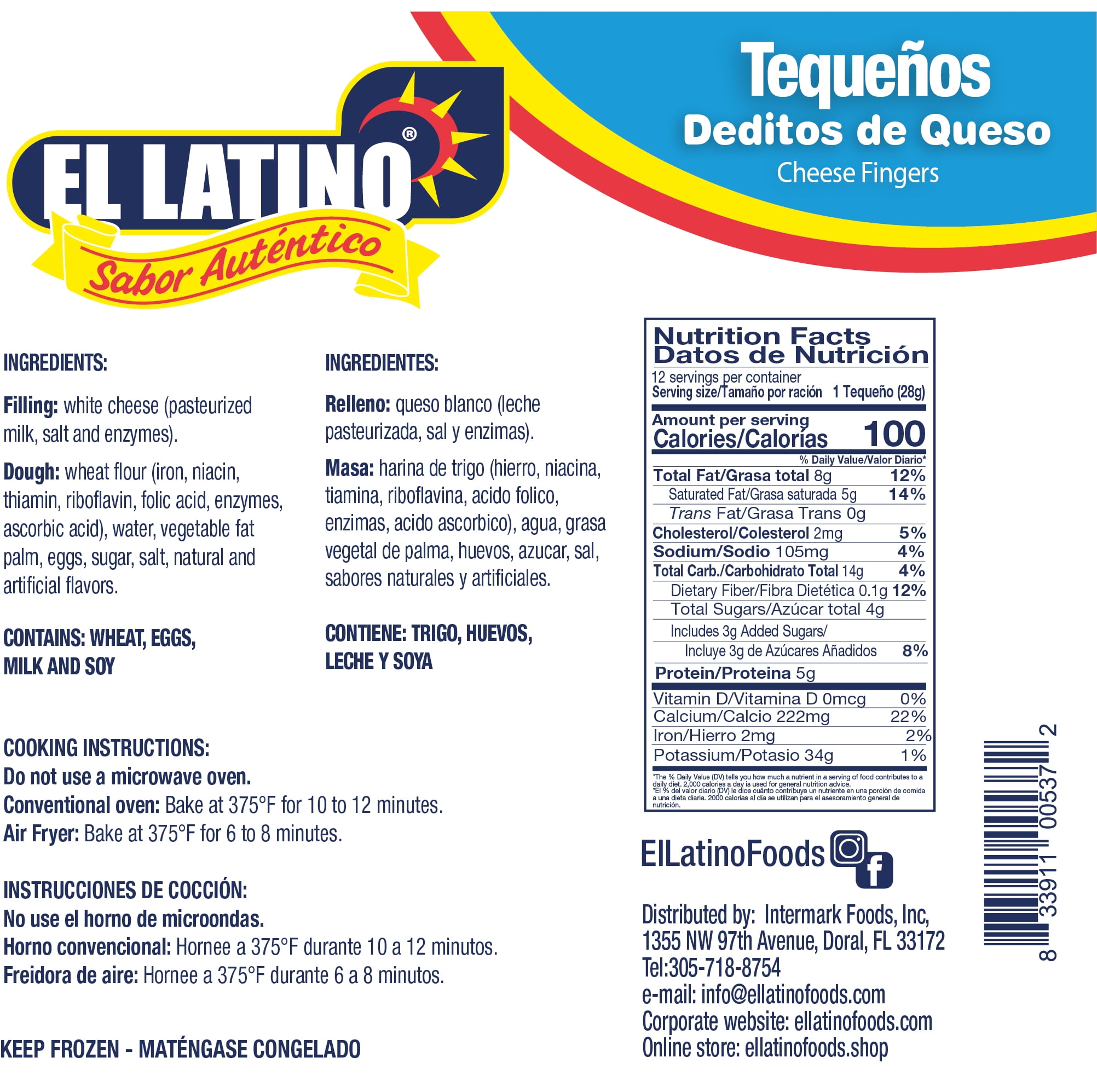 El Latino Tequeños 12oz 12PK