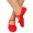 Red, variant on Kid Adult Canvas Soft Ballet Dance Shoes Pointe Dancing Gymnastics Slippers