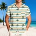 thumbnail image 3 of LODIENY Men's Hawaiian Shirt Funny Vintage Boho Floral Tropical Palm Tree Pattern Print Summer Beach Casual Short Sleeve Button Down Holiday Vacation Tees Tops Multicolor XXXXL, 3 of 7