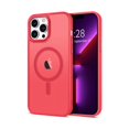 thumbnail image 1 of HAYAN Case for iPhone 13 Pro Case Magnetic Translucent Matte Phone Cases 6.1" [Compatible with MagSafe] Thin Slim Fit Shockproof Bumper Hard Protective Cover for Women Men Girls, Frosted Red, 1 of 1