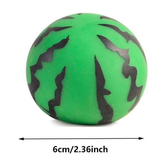 HuiXinOu Simulated Watermelon Stress Relief Ball, Soft Squeeze Fruit Toy, Elastic Handheld Relaxing Ball for Anxiety Relief, Portable Stress Reliever for Adults & Kids Daily Use