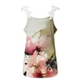 thumbnail image 5 of Spring Tops for Women 2025 Viikei Womens Tank Tops Plus Size Tank Tops for Women Fashion Women's Casual Printed V-Neck Sleeveless Pullover Off Shoulder Lace Tops Blouse T-Shirt, 5 of 6