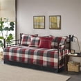 thumbnail image 2 of Pemberly Row Polyester Herringbone Reversible Daybed Cover Set in Red, 2 of 19