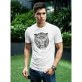 thumbnail image 2 of Tiger Growling Ink Sketch Tee Men's -Image by Shutterstock, 2 of 4