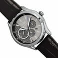 thumbnail image 3 of Reign Gustaf Genuine Leather Mens Watch,Grey Dial,Steel Case,Black, 3 of 3