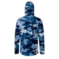 thumbnail image 6 of Sun Protection Camo Hoodie Shirts for Men with Face Cover UV Spf Upf 50+ Rash Guard Shirts Summer Lightweight Fishing Long Sleeve Hoodies,Blue 2XL, 6 of 6
