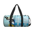 thumbnail image 2 of Gaeub French Bulldog Dog in a Bathtub Lightweight Travel Cylinder Bag Gym Tote Bag Sports Training Duffle Bag with Pockets and Straps, 2 of 8