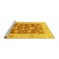thumbnail image 2 of Ahgly Company Machine Washable Indoor Rectangle Oriental Yellow Traditional Area Rugs, 4' x 6', 2 of 4