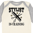 thumbnail image 4 of Inktastic Stylist in Training Girls Salon Girls Long Sleeve Baby Bodysuit, 4 of 5