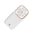 thumbnail image 1 of Cateissary Ventilador de refrigeración 3 velocidades de viento Ventiladores colgantes para el cuello con puerto USB Tether Ventilador de aire profesional Electrodomésticos Blanco Cateissary HA004861-02B, 1 of 6