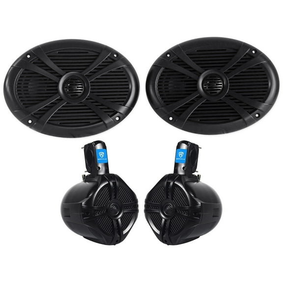 Pair Rockville RMSTS69W 6x9 1000w Waterproof Marine Boat Speakers (2) Wakeboards