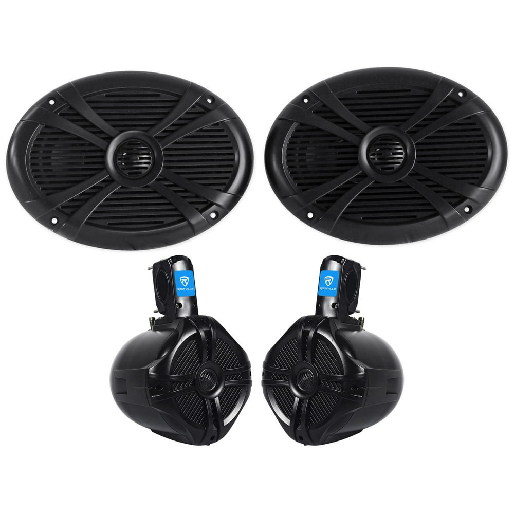 Pair Rockville RMSTS69W 6x9 1000w Waterproof Marine Boat Speakers+(2