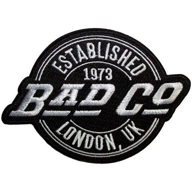 Bad Company Est 1973 Logo Cercle Patch Thermocollant