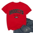 thumbnail image 3 of Men Summer Tops Men Summer Large Loose Fit T Shirt Top Casual Fashion Basic Street Wear Red 3XL, 3 of 5