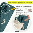 thumbnail image 5 of Wallet Case Compatible with iPhone 14 Pro, Cute Light Luxury Bag Design, Purse Flip Card Pouch Cover Soft Silicone Case with Handstrap Long Shoulder Strap (Dark Green, iPhone 14 Pro), 5 of 14