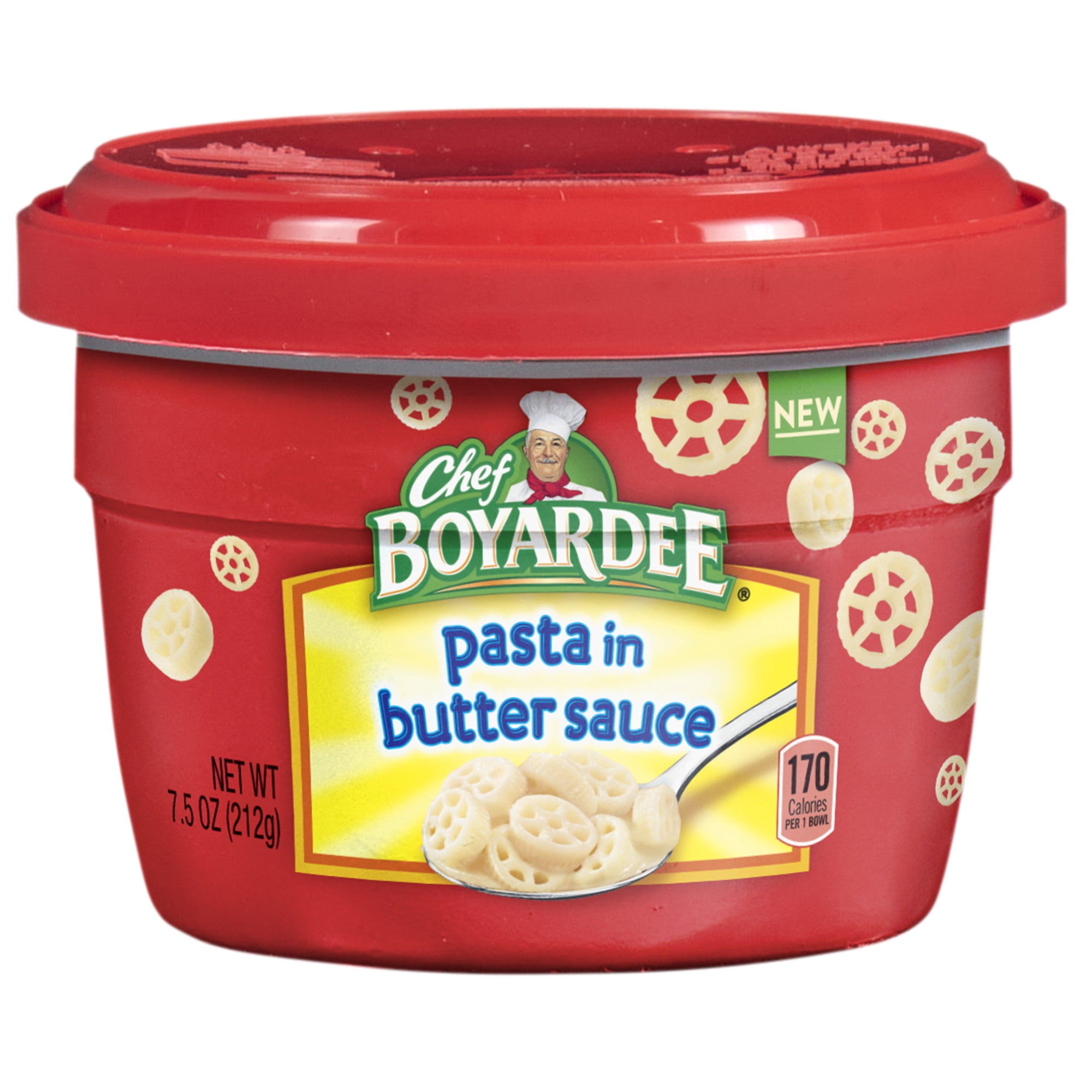 (12 pack) Chef Boyardee Pasta in Butter Sauce Microwavable Cup, 7.5 oz